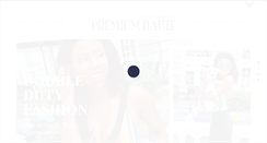 Desktop Screenshot of premiumhaute.com